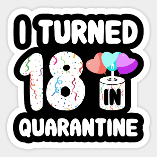 I Turned 18 In Quarantine Sticker